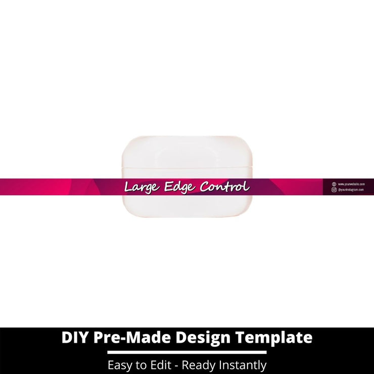 Large Edge Control Side Label Template 232