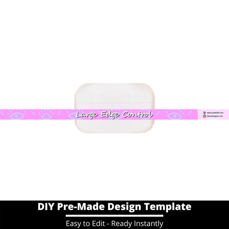 Large Edge Control Side Label Template 243