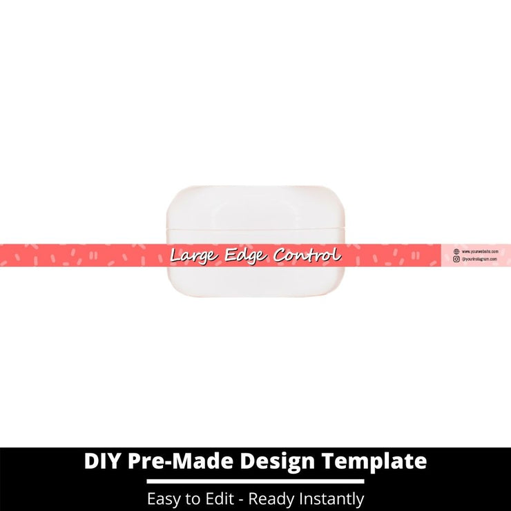 Large Edge Control Side Label Template 245