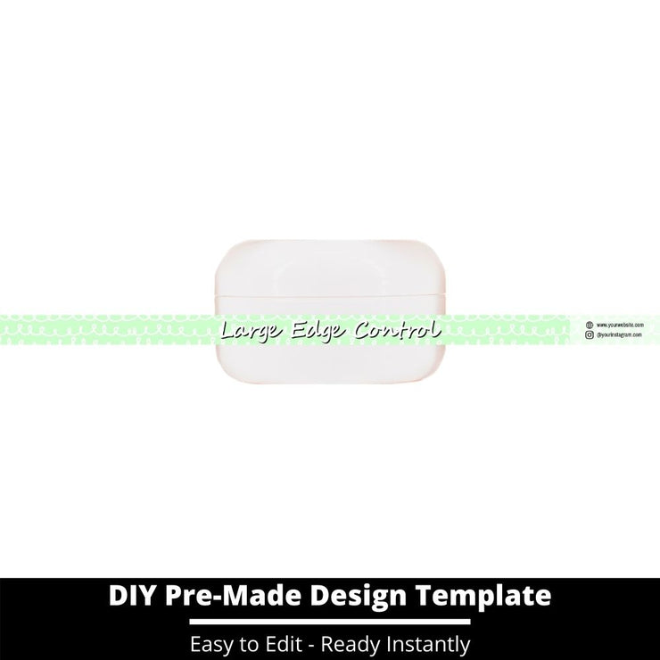 Large Edge Control Side Label Template 249