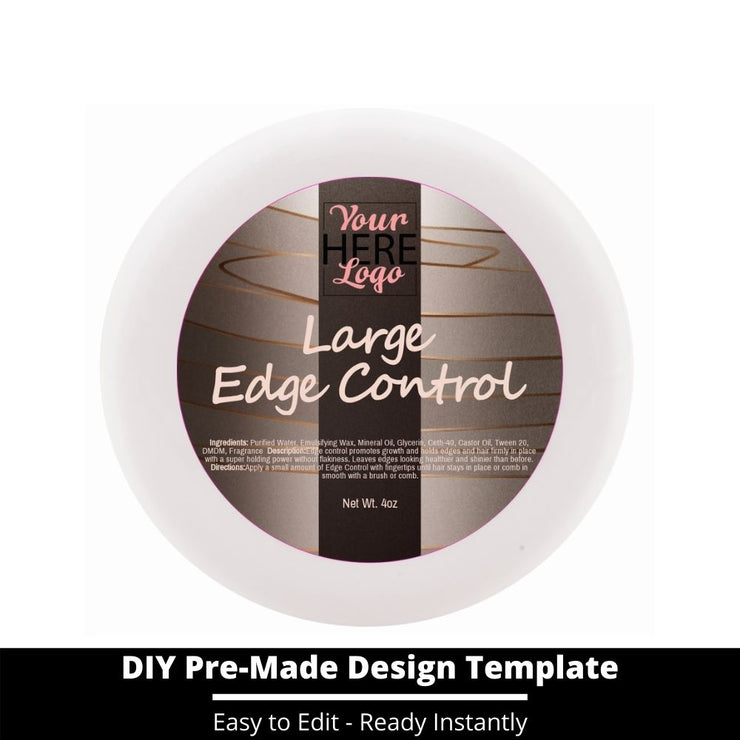 Large Edge Control Top Label Template 2