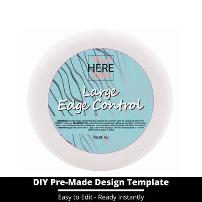 Large Edge Control Top Label Template 3