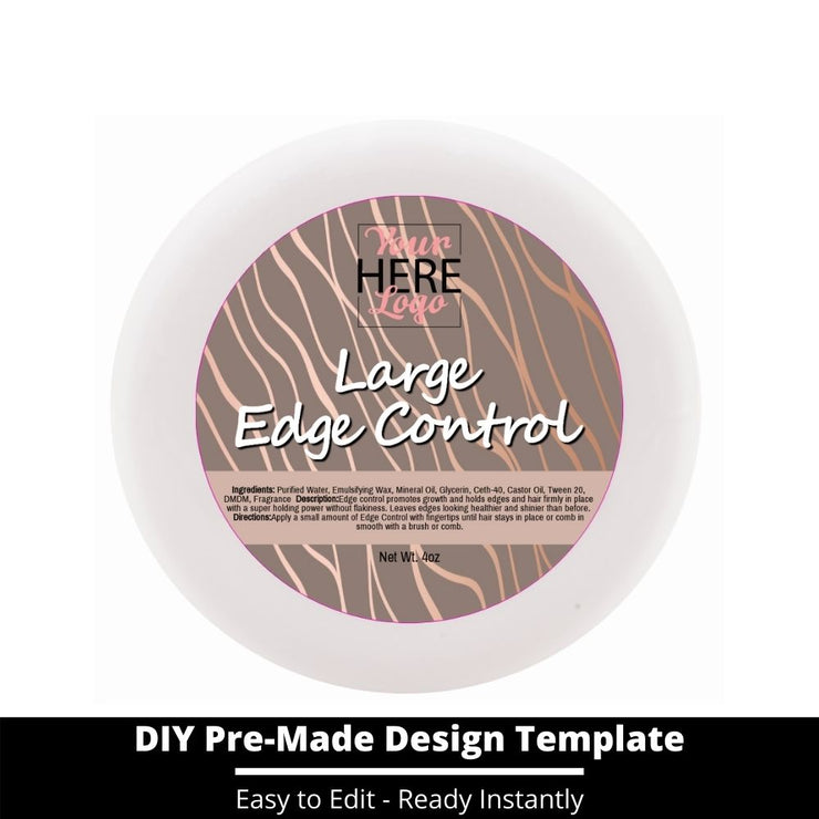 Large Edge Control Top Label Template 4
