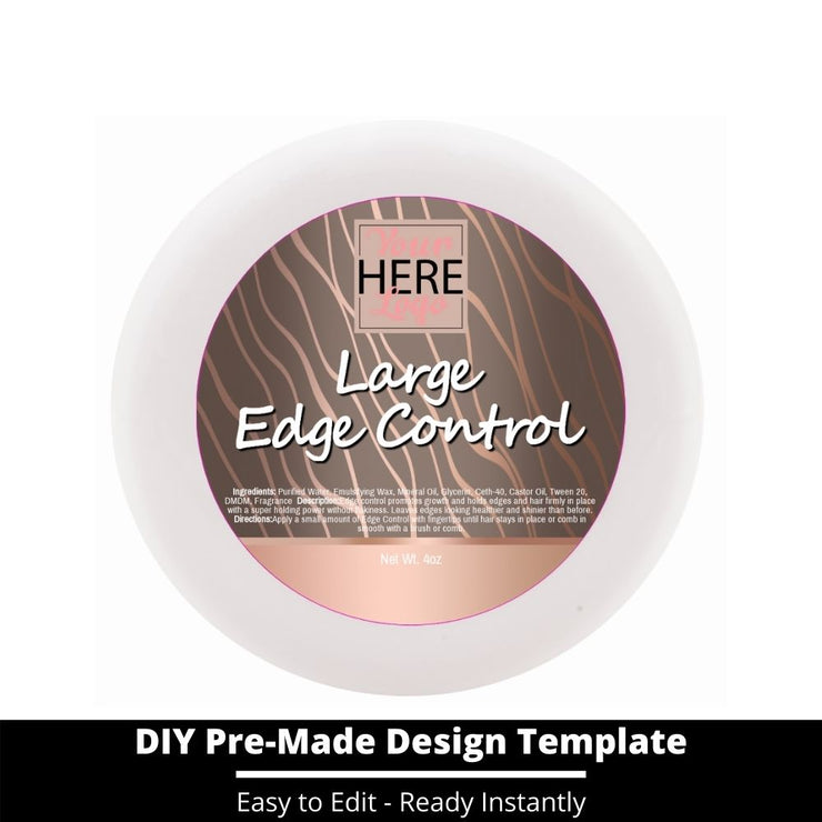 Large Edge Control Top Label Template 5