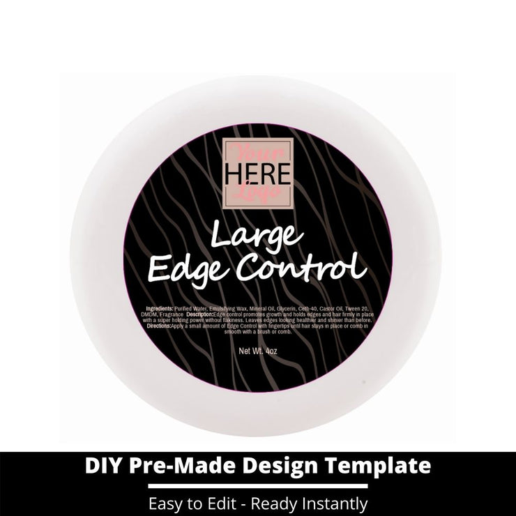 Large Edge Control Top Label Template 6