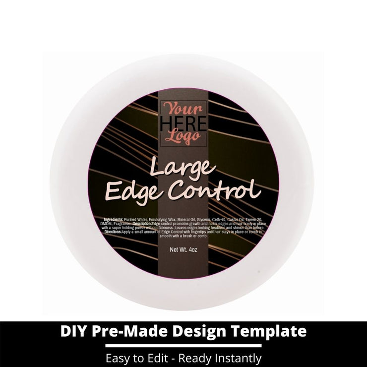 Large Edge Control Top Label Template 11