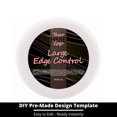 Large Edge Control Top Label Template 12
