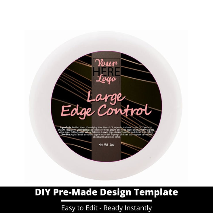 Large Edge Control Top Label Template 12