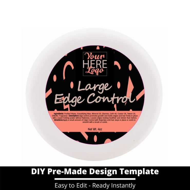 Large Edge Control Top Label Template 13