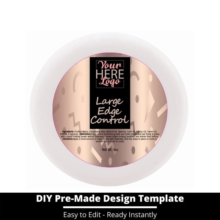 Large Edge Control Top Label Template 14