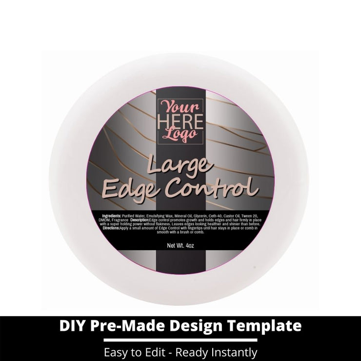 Large Edge Control Top Label Template 15