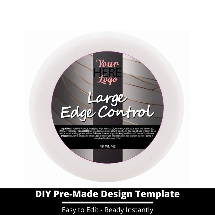 Large Edge Control Top Label Template 16