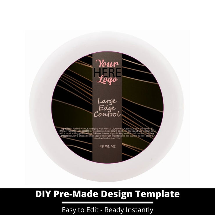 Large Edge Control Top Label Template 18