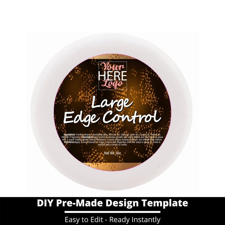 Large Edge Control Top Label Template 22