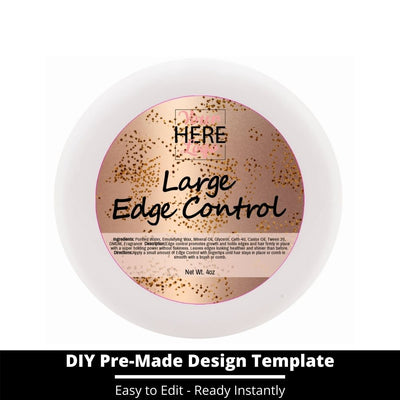 Large Edge Control Top Label Template 25