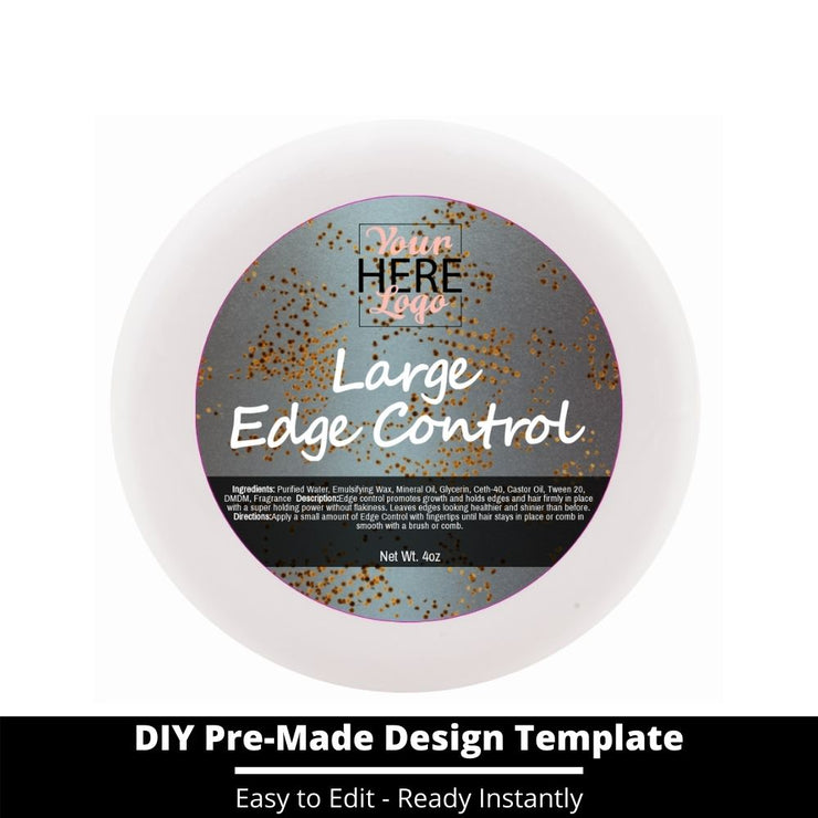 Large Edge Control Top Label Template 26