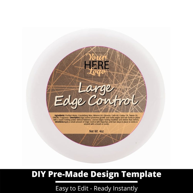 Large Edge Control Top Label Template 28