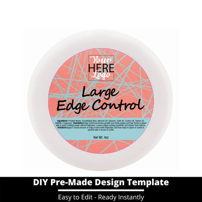 Large Edge Control Top Label Template 29