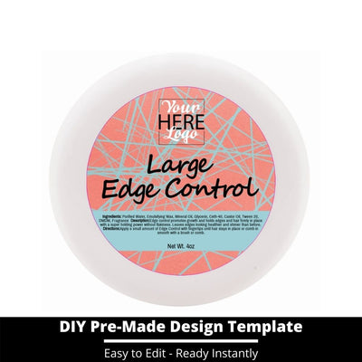 Large Edge Control Top Label Template 29