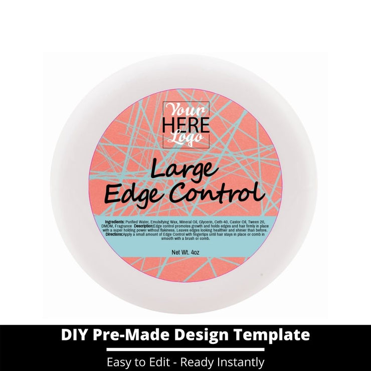 Large Edge Control Top Label Template 29