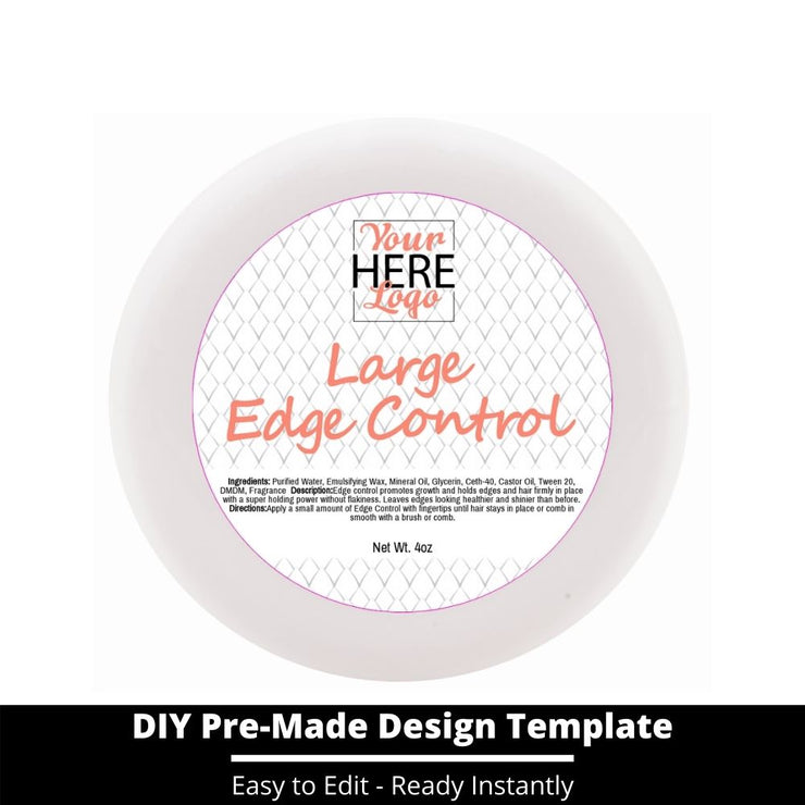 Large Edge Control Top Label Template 31