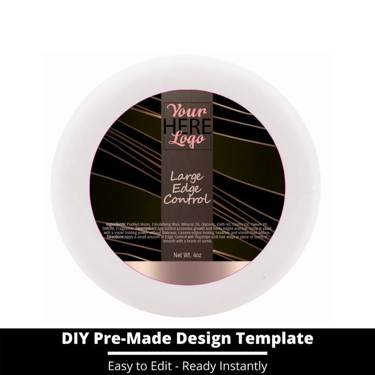 Large Edge Control Top Label Template 33