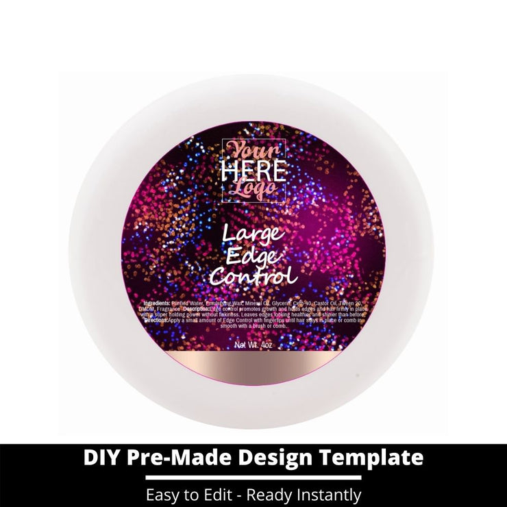 Large Edge Control Top Label Template 35