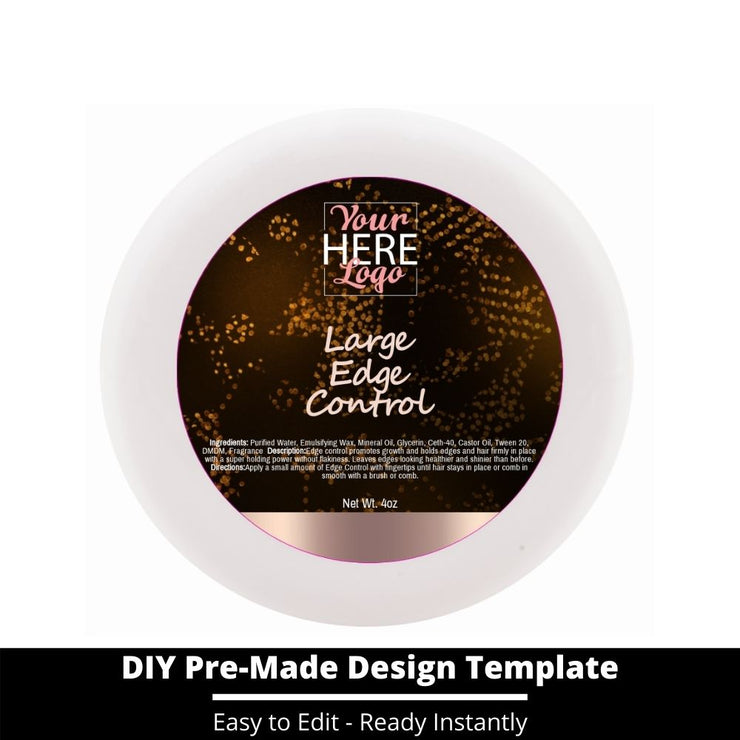 Large Edge Control Top Label Template 36