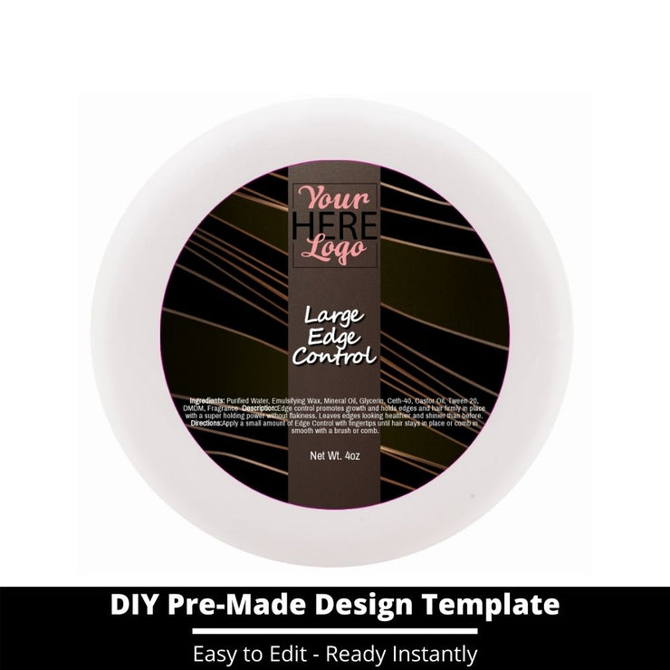 Large Edge Control Top Label Template 38