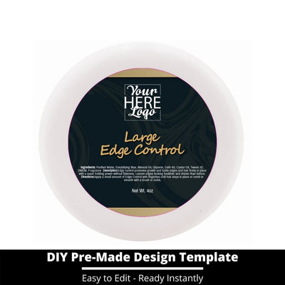 Large Edge Control Top Label Template 41