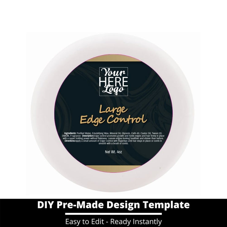 Large Edge Control Top Label Template 41