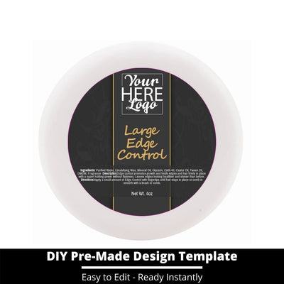 Large Edge Control Top Label Template 43