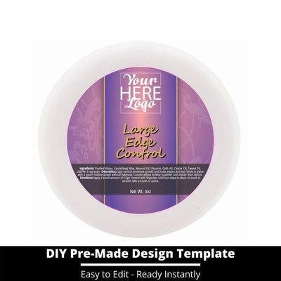 Large Edge Control Top Label Template 44