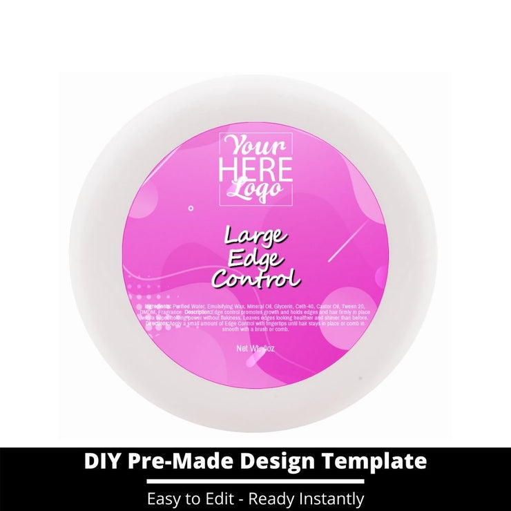 Large Edge Control Top Label Template 46