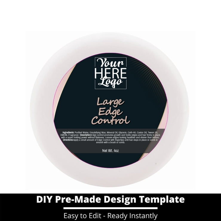 Large Edge Control Top Label Template 47
