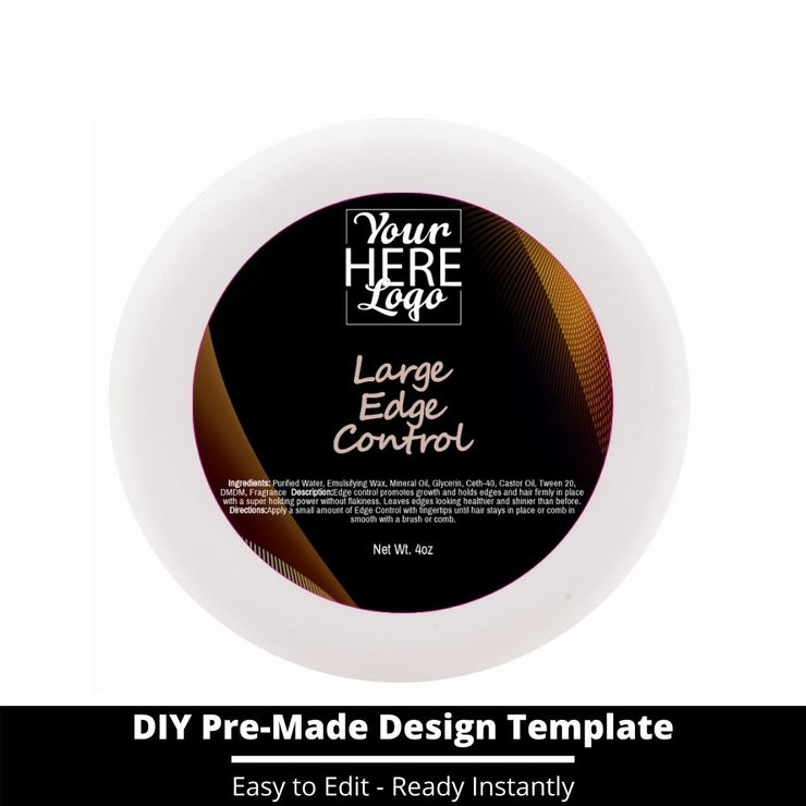 Large Edge Control Top Label Template 48