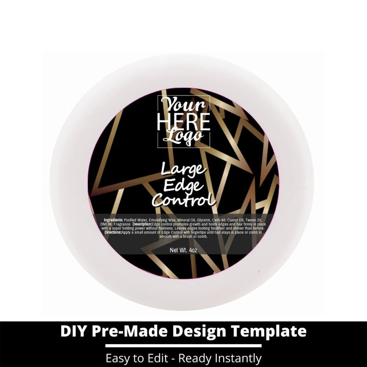 Large Edge Control Top Label Template 49
