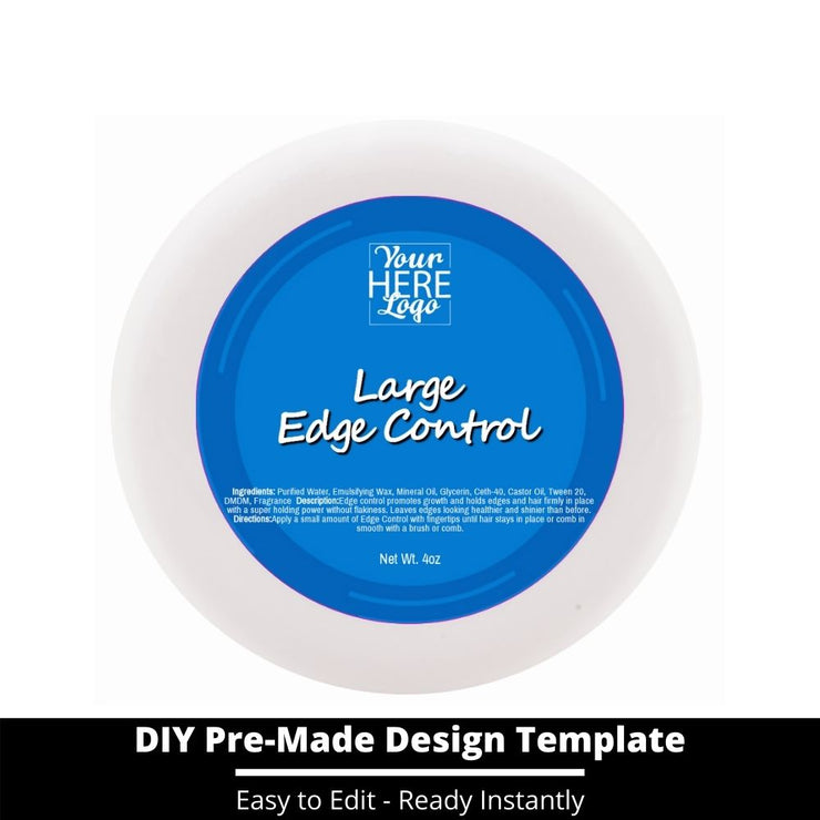 Large Edge Control Top Label Template 53