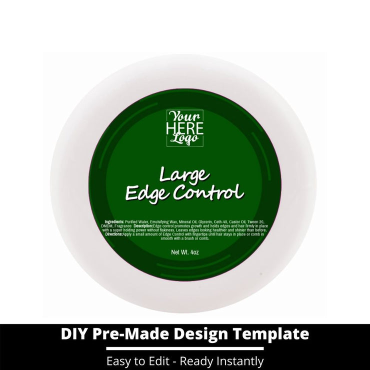 Large Edge Control Top Label Template 54