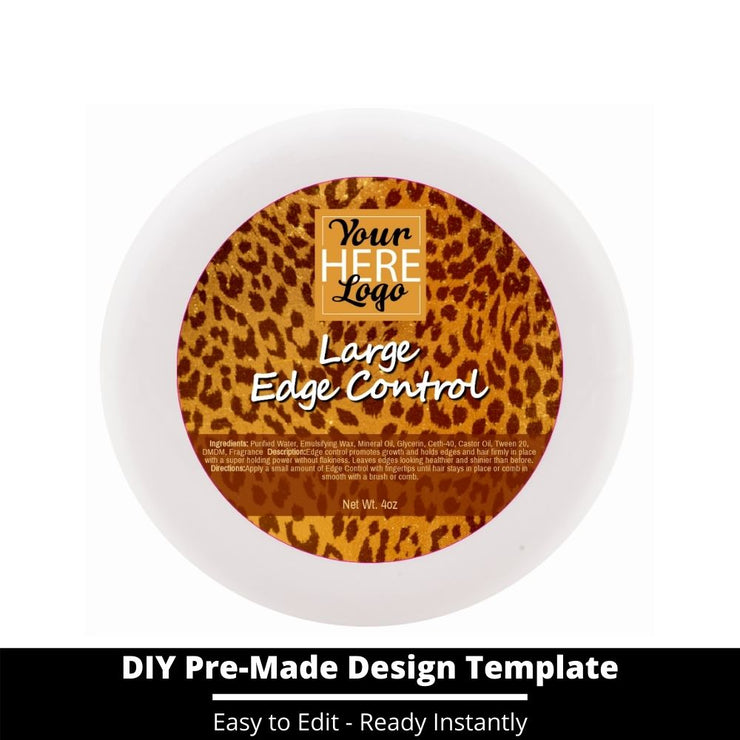 Large Edge Control Top Label Template 58