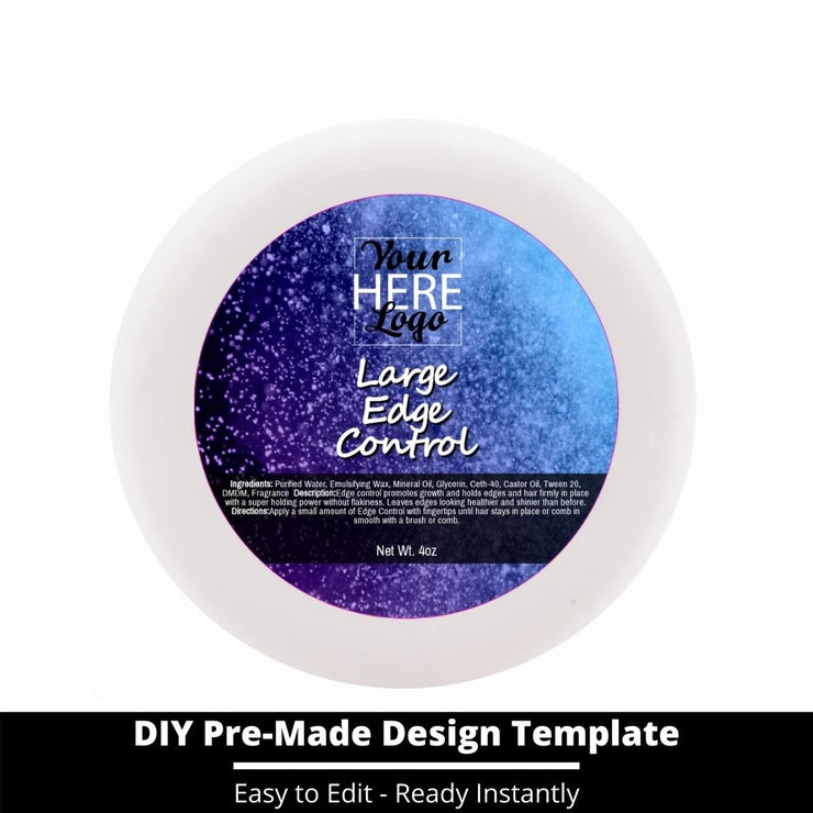 Large Edge Control Top Label Template 60