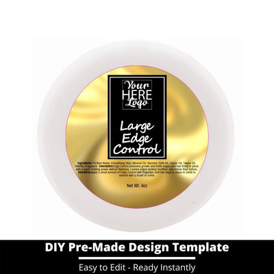 Large Edge Control Top Label Template 62