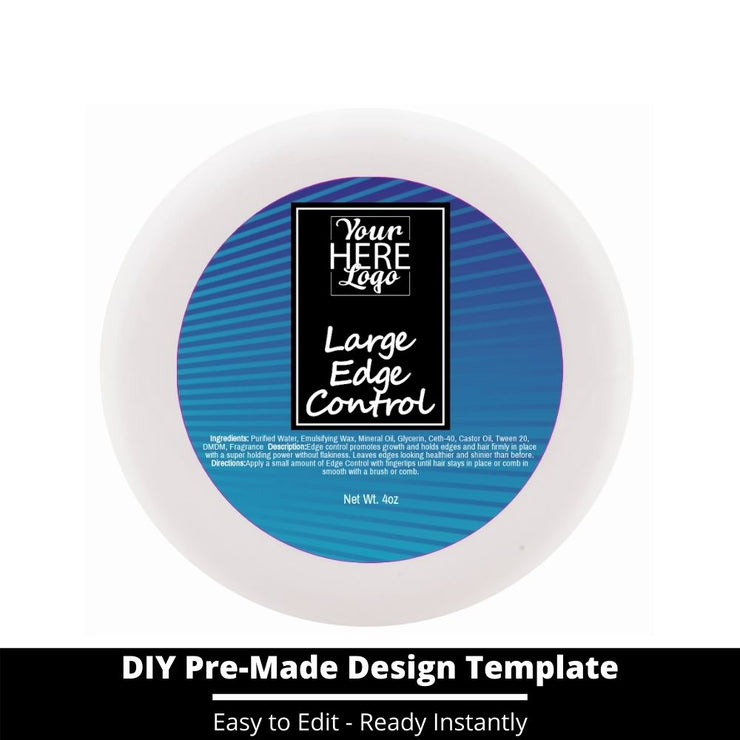 Large Edge Control Top Label Template 63