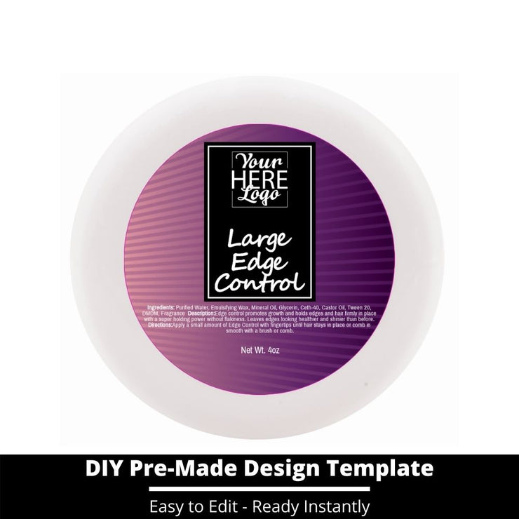 Large Edge Control Top Label Template 64