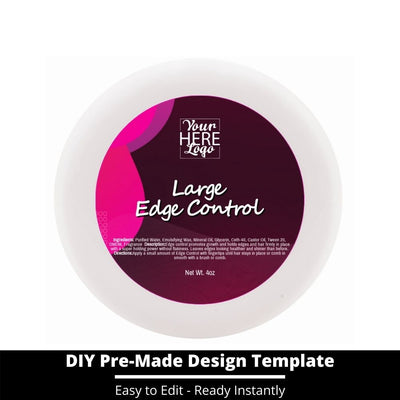 Large Edge Control Top Label Template 65