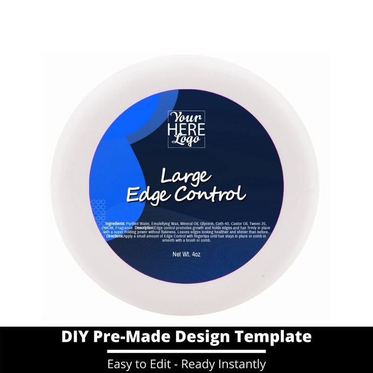 Large Edge Control Top Label Template 66