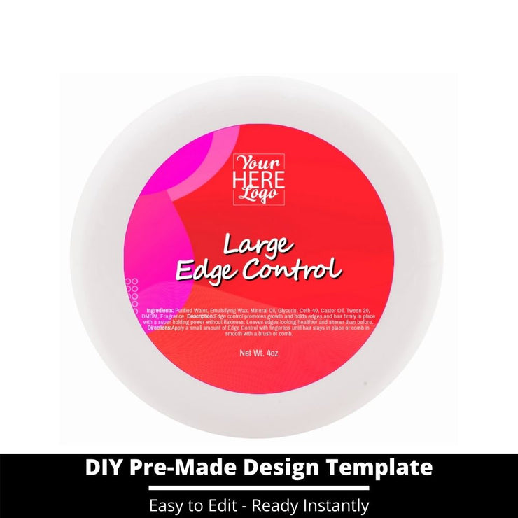 Large Edge Control Top Label Template 67