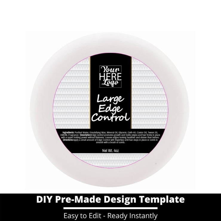 Large Edge Control Top Label Template 68