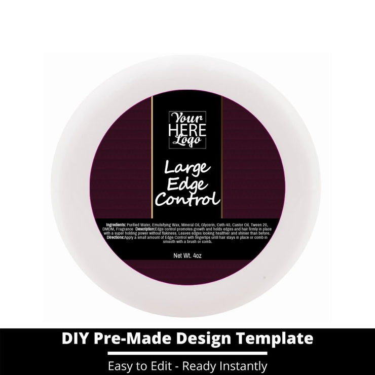 Large Edge Control Top Label Template 69