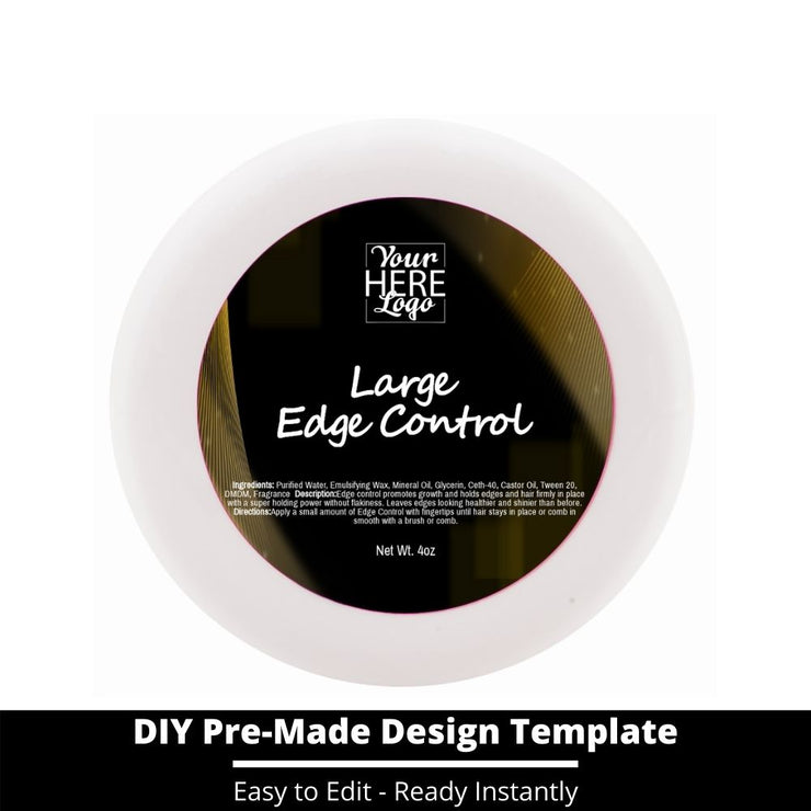 Large Edge Control Top Label Template 72